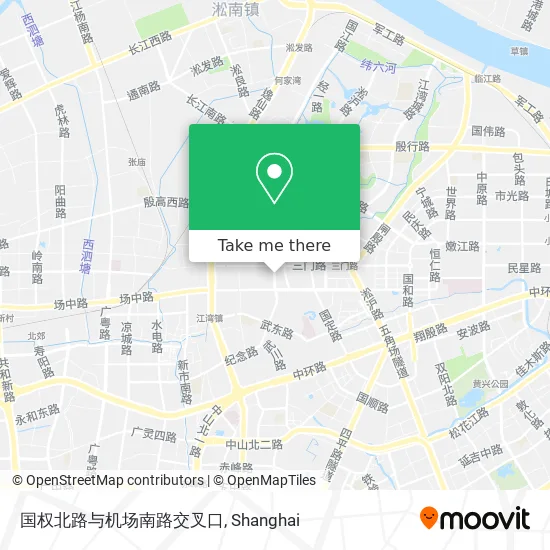 国权北路与机场南路交叉口 map