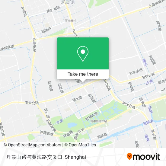 丹霞山路与黄海路交叉口 map
