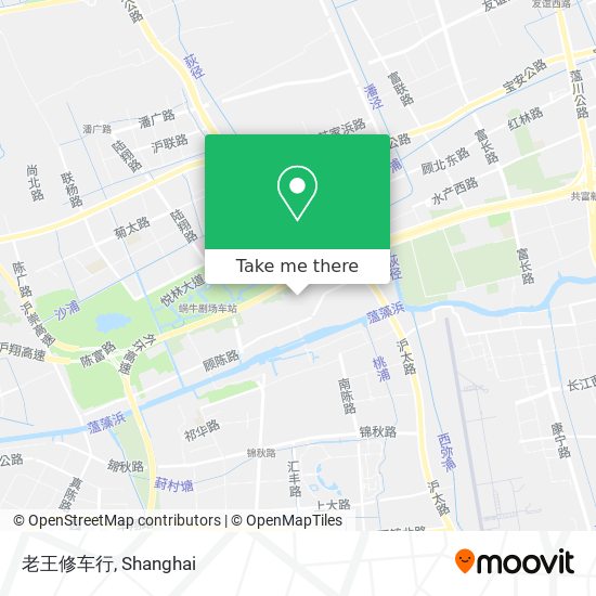 老王修车行 map