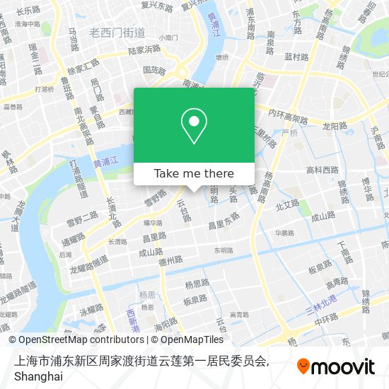 上海市浦东新区周家渡街道云莲第一居民委员会 map