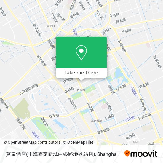 莫泰酒店(上海嘉定新城白银路地铁站店) map