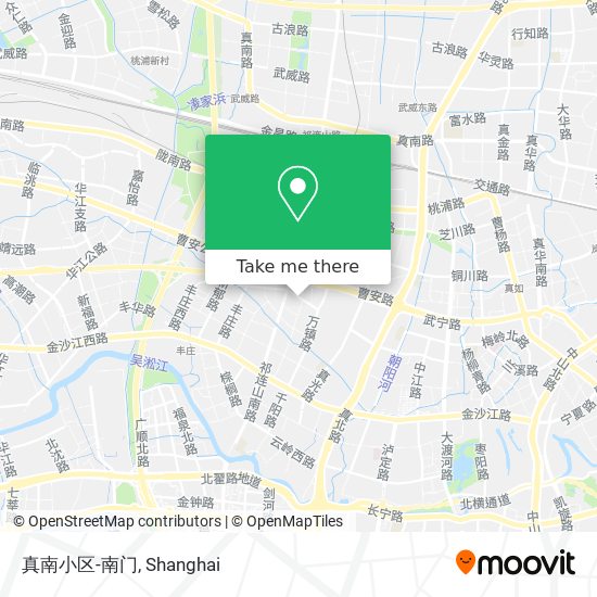 真南小区-南门 map