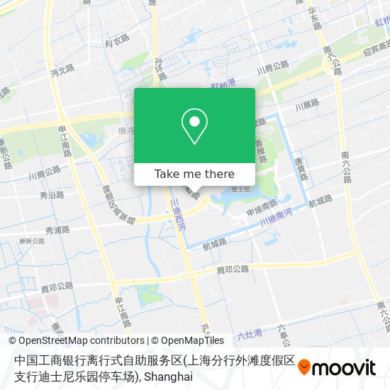 中国工商银行离行式自助服务区(上海分行外滩度假区支行迪士尼乐园停车场) map