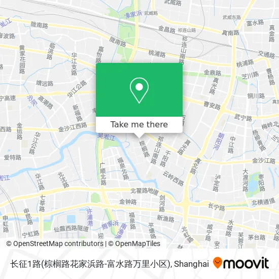长征1路(棕榈路花家浜路-富水路万里小区) map