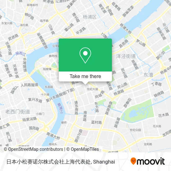 日本小松赛诺尔株式会社上海代表处 map