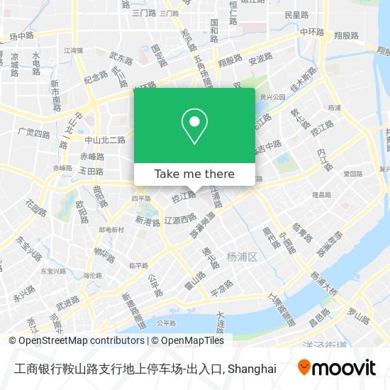 工商银行鞍山路支行地上停车场-出入口 map