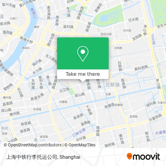 上海中铁行李托运公司 map