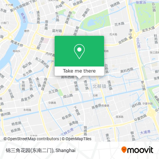锦三角花园(东南二门) map