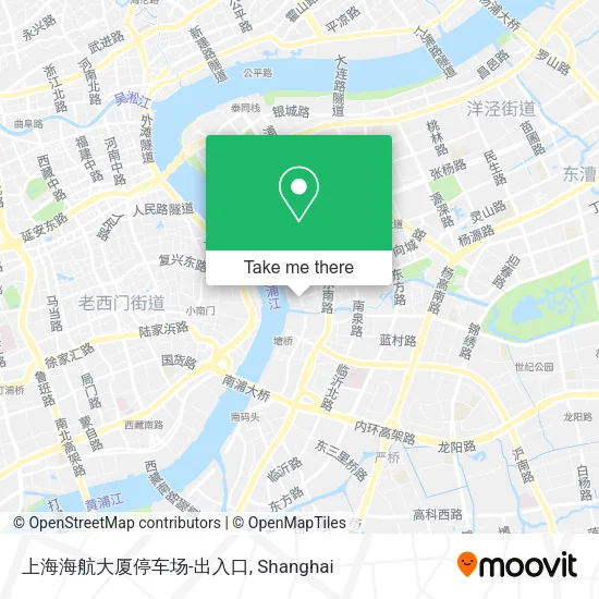 上海海航大厦停车场-出入口 map