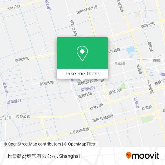 上海奉贤燃气有限公司 map
