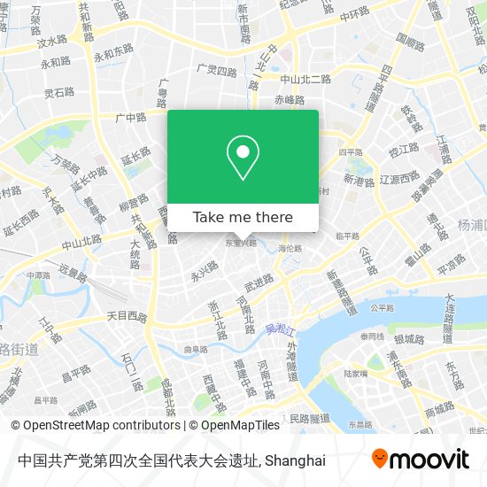中国共产党第四次全国代表大会遗址 map