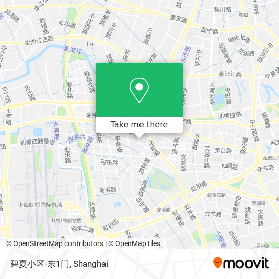 碧夏小区-东1门 map