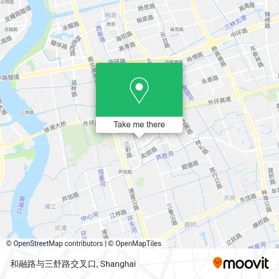 和融路与三舒路交叉口 map