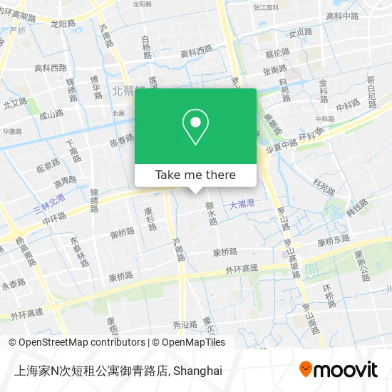 上海家N次短租公寓御青路店 map