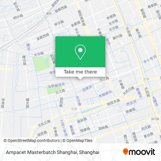 Ampacet Masterbatch Shanghai map