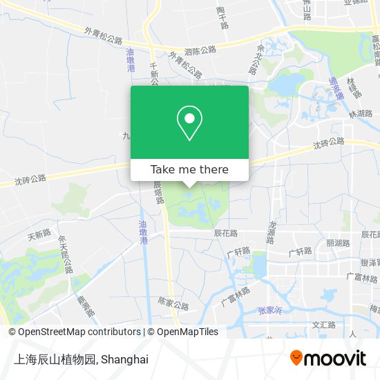 上海辰山植物园 map