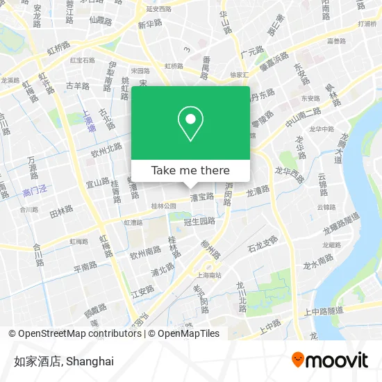 如家酒店 map