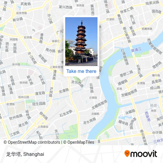 龙华塔 map