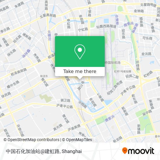 中国石化加油站@建虹路 map