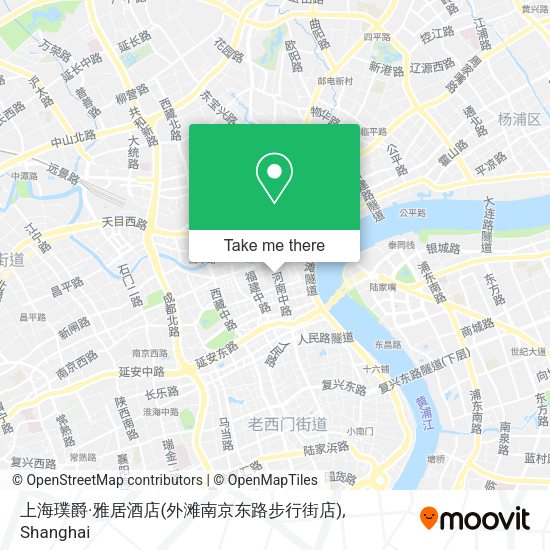 上海璞爵·雅居酒店(外滩南京东路步行街店) map