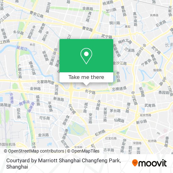 Courtyard by Marriott Shanghai Changfeng Park map