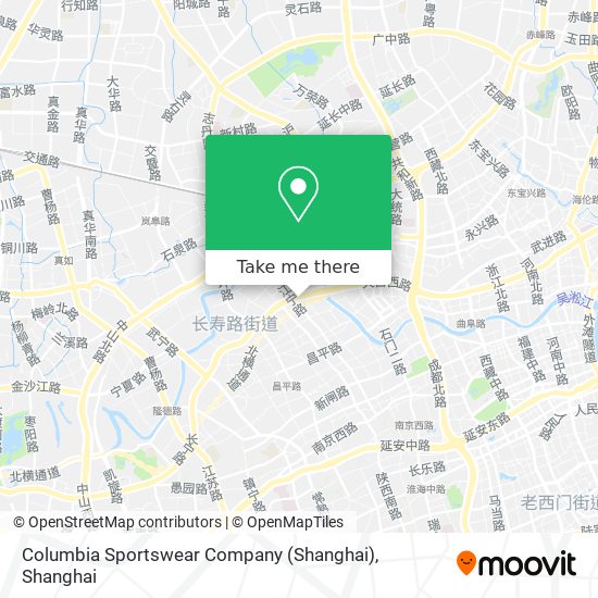 Columbia Sportswear Company (Shanghai) map