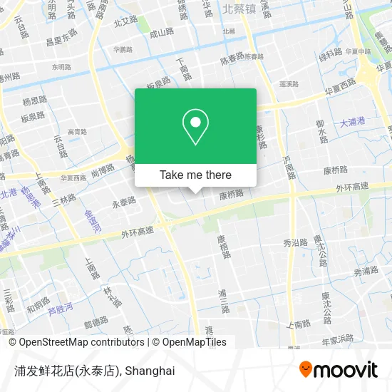 浦发鲜花店(永泰店) map