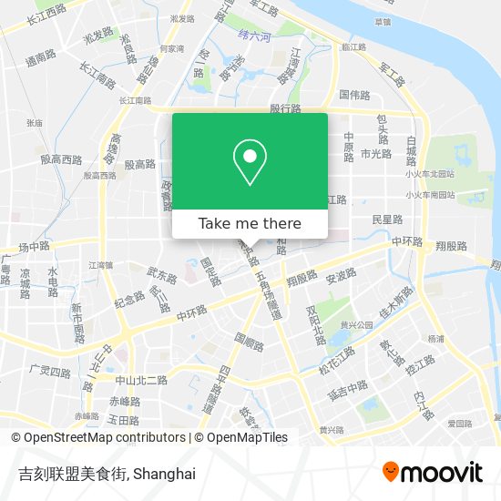 吉刻联盟美食街 map
