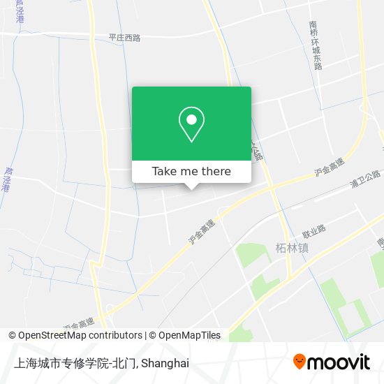 上海城市专修学院-北门 map