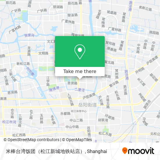 米棒台湾饭团（松江新城地铁站店） map