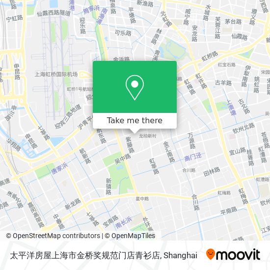 太平洋房屋上海市金桥奖规范门店青衫店 map