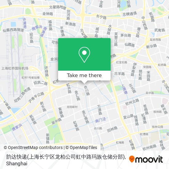 韵达快递(上海长宁区龙柏公司虹中路玛族仓储分部) map