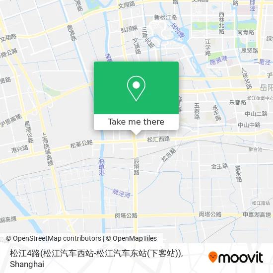 松江4路(松江汽车西站-松江汽车东站(下客站)) map