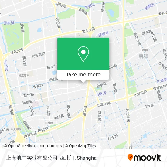 上海航中实业有限公司-西北门 map