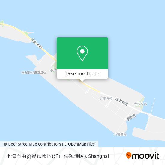 上海自由贸易试验区(洋山保税港区) map