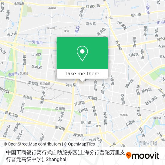 中国工商银行离行式自助服务区(上海分行普陀万里支行晋元高级中学) map