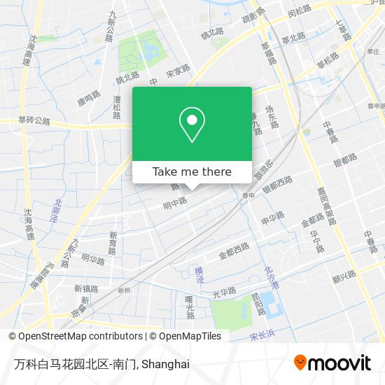 万科白马花园北区-南门 map