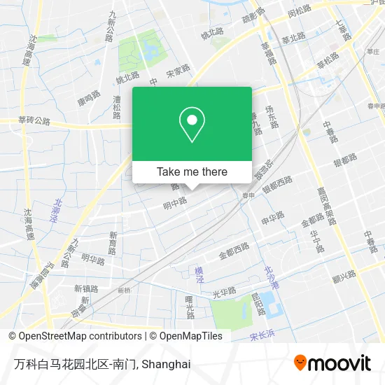 万科白马花园北区-南门 map