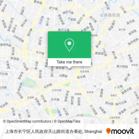 上海市长宁区人民政府天山路街道办事处 map