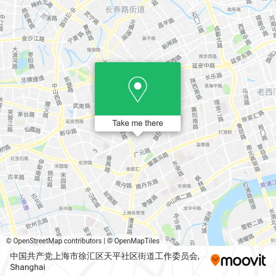 中国共产党上海市徐汇区天平社区街道工作委员会 map
