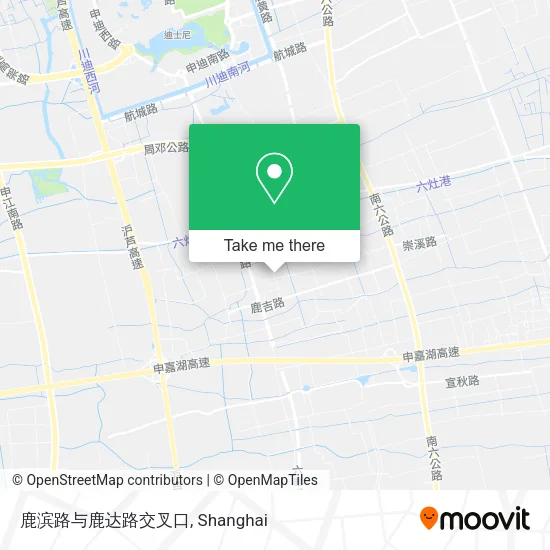 鹿滨路与鹿达路交叉口 map