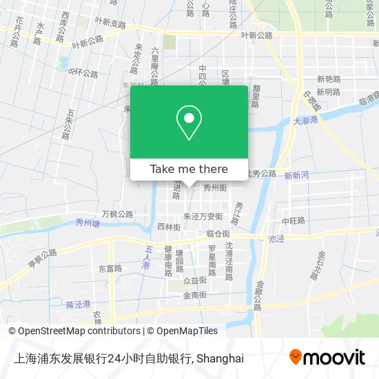 上海浦东发展银行24小时自助银行 map