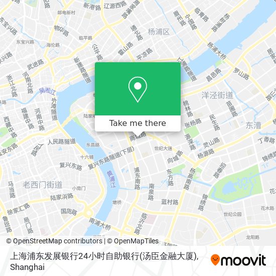 上海浦东发展银行24小时自助银行(汤臣金融大厦) map