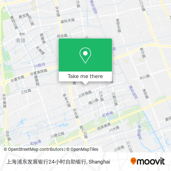 上海浦东发展银行24小时自助银行 map