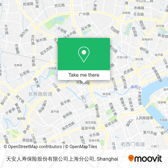 天安人寿保险股份有限公司上海分公司 map