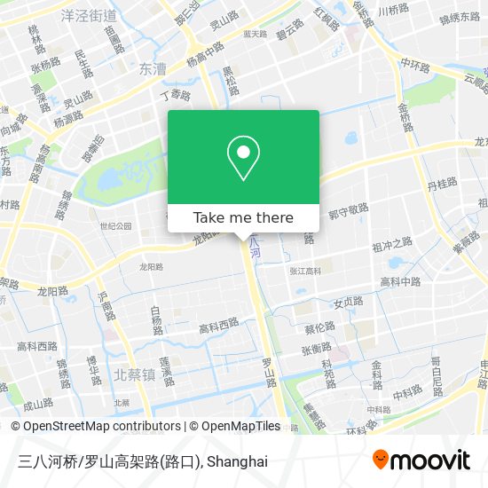三八河桥/罗山高架路(路口) map