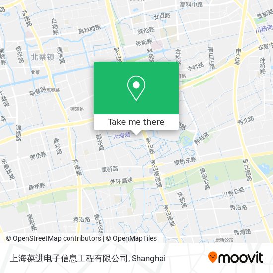 上海葆进电子信息工程有限公司 map