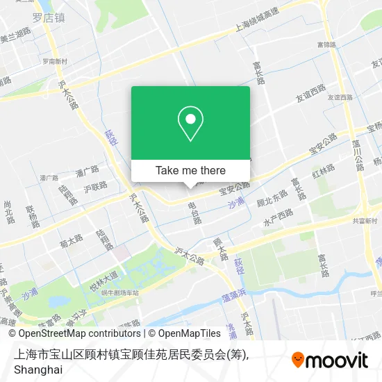 上海市宝山区顾村镇宝顾佳苑居民委员会(筹) map