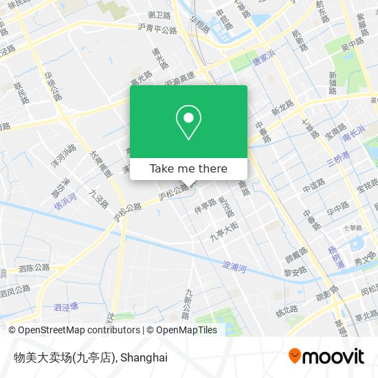 物美大卖场(九亭店) map