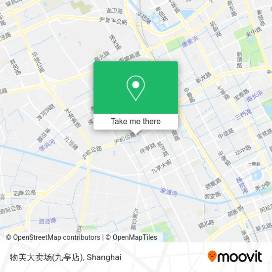 物美大卖场(九亭店) map